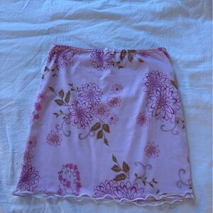 Floral Pink Skirt